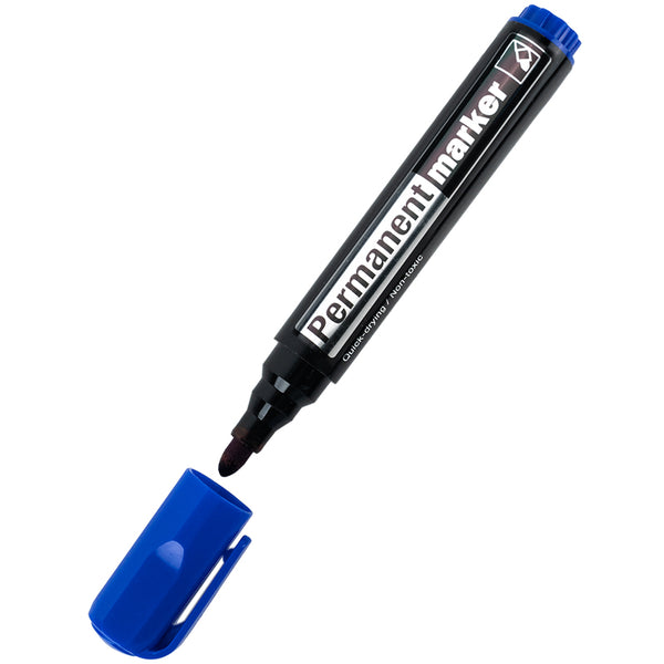Marker Axent Delta Permanent D2605-02, 2 mm, okrągły, niebieski