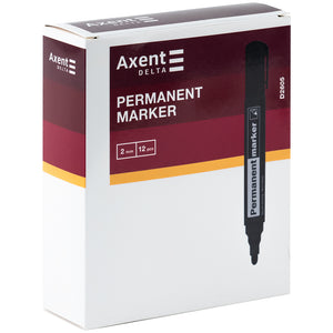 Marker Axent Delta Permanent D2605-02, 2 mm, okrągły, niebieski