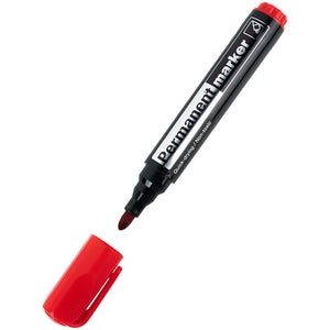 Marker Axent Delta Permanent D2605-06, 2 mm, okrągły, czerwony