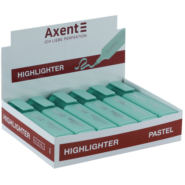 Marker Axent Highlighter 2537-09-A, 1-5 mm, pastel turquoise