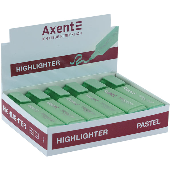 Marker Axent Highlighter 2537-18-A, 1-5 mm, pastel mint