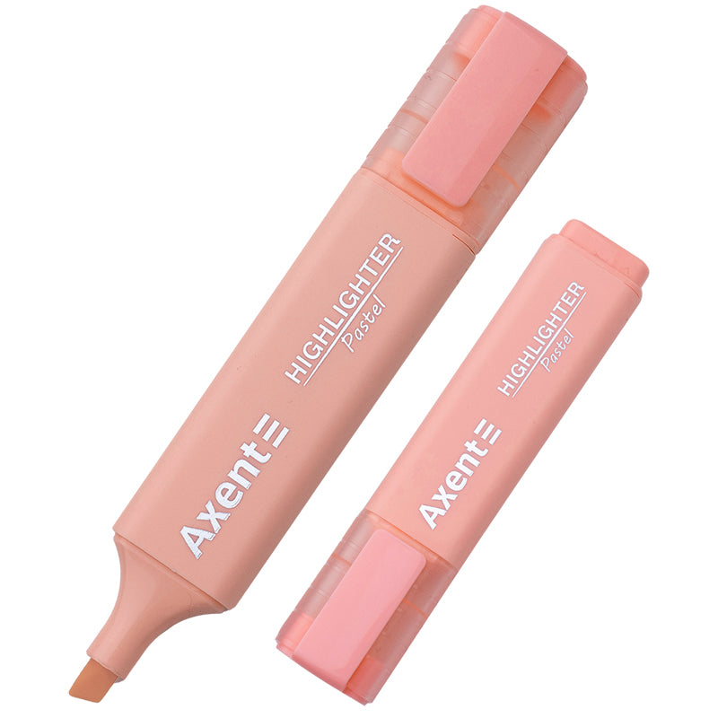 Marker Axent Highlighter 2537-24-A, 1-5 mm, pastel pink