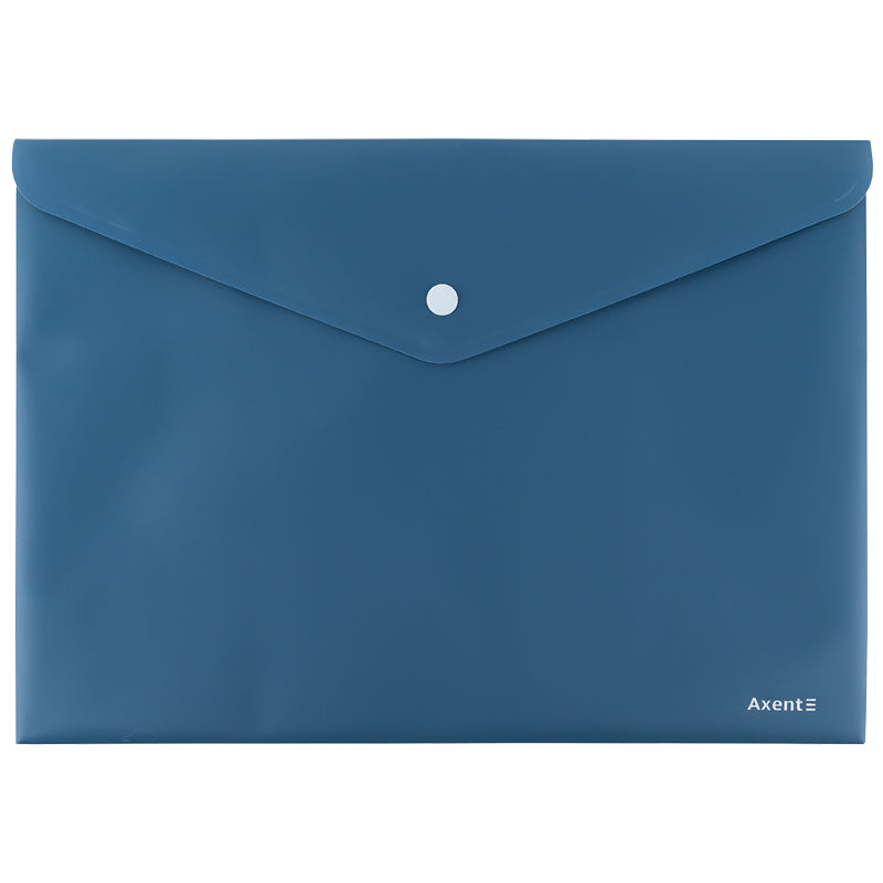 Folder with button Axent Earth colors 1412-05-A, А4, blue