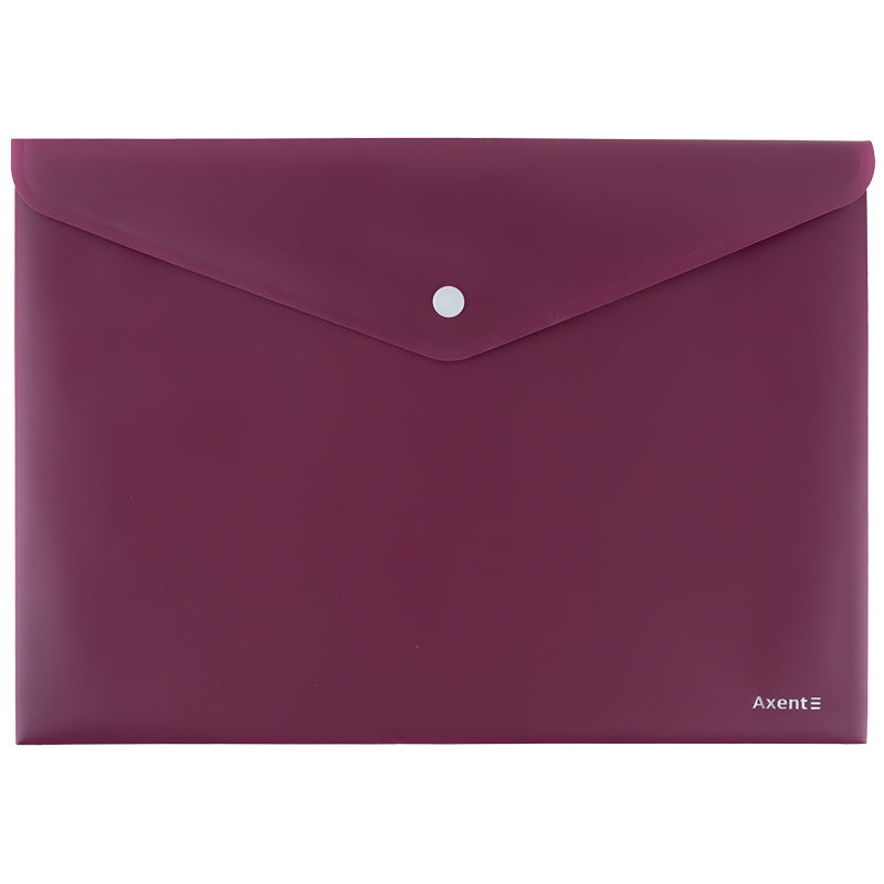 Folder with button Axent Earth colors 1412-07-A, А4, bordo