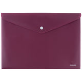 Folder with button Axent Earth colors 1412-07-A, А4, bordo