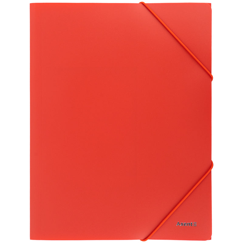 Folder with elastic bands Axent Earth colors 1504-11-A, А4, coral