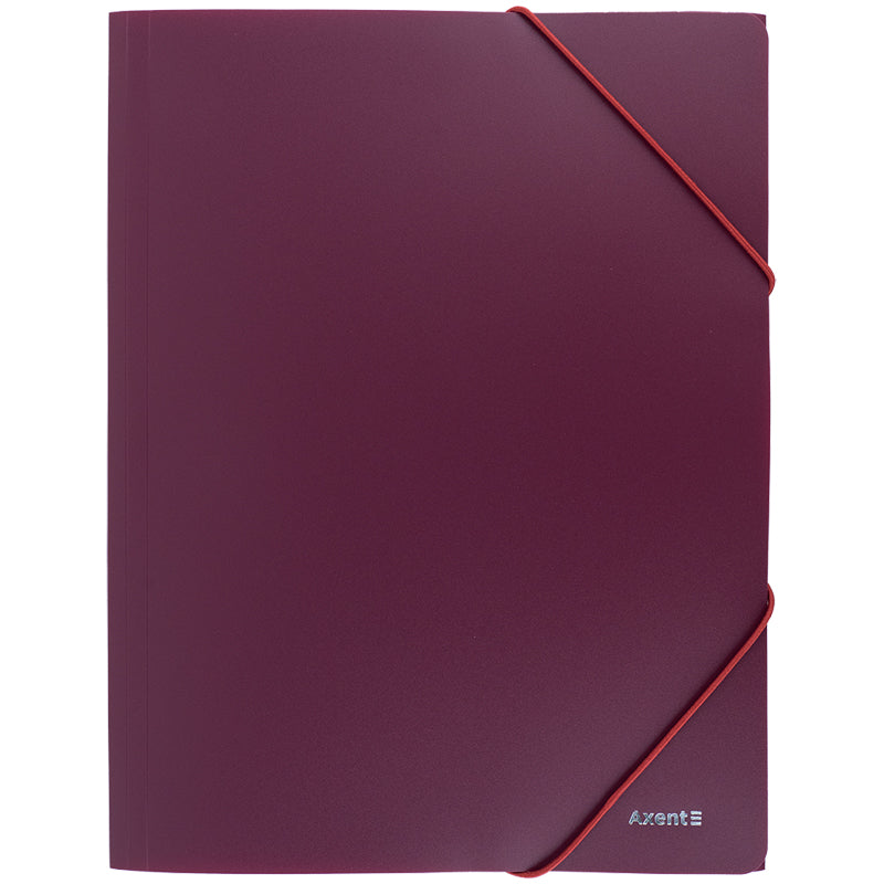 Folder with elastic bands Axent Earth colors 1504-14-A, А4, bordo