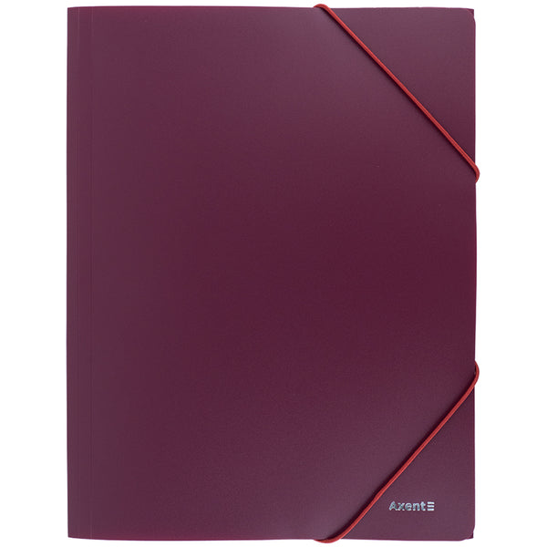 Folder with elastic bands Axent Earth colors 1504-14-A, А4, bordo