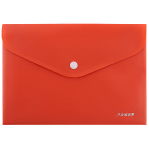 Folder with button Axent Earth colors 1522-28-A, А5, coral