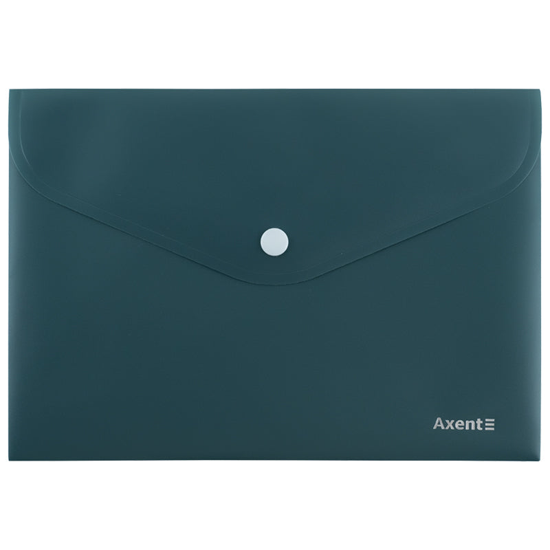 Folder with button Axent Earth colors 1522-30-A, А5, green