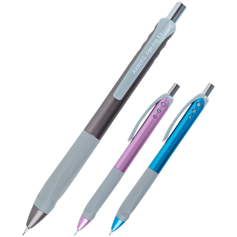 Mechanical pencil Axent Ergo-Grip AMP9025-A with eraser, HB, 0.5 mm