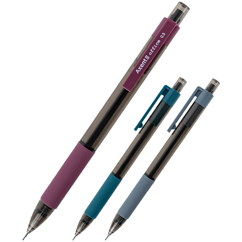 Mechanical pencil Axent Office AMP9026-A with eraser, HB, 0.5 mm