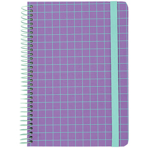 Spiral notebook Axent 8460-3-A, А5, 120 sheets, squared, hard cover, purple