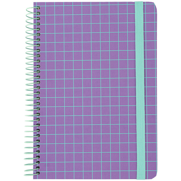 Spiral notebook Axent 8460-3-A, А5, 120 sheets, squared, hard cover, purple