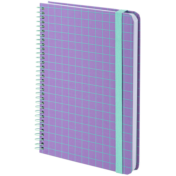 Spiral notebook Axent 8460-3-A, А5, 120 sheets, squared, hard cover, purple