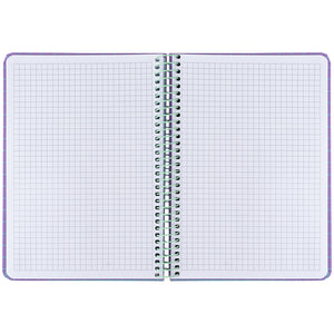 Spiral notebook Axent 8460-3-A, А5, 120 sheets, squared, hard cover, purple