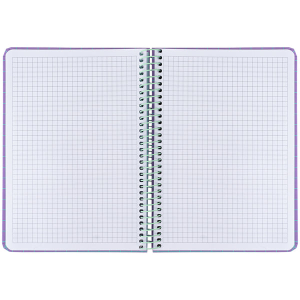Spiral notebook Axent 8460-3-A, А5, 120 sheets, squared, hard cover, purple