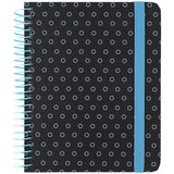 Spiral notebook Axent 8461-3-A, B6+, 120 sheets, squared, hard cover, graphite