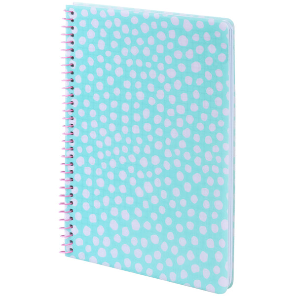 Spiral notebook Axent 8462-2-A, А5, 80 sheets, squared, plastic cover, light blue