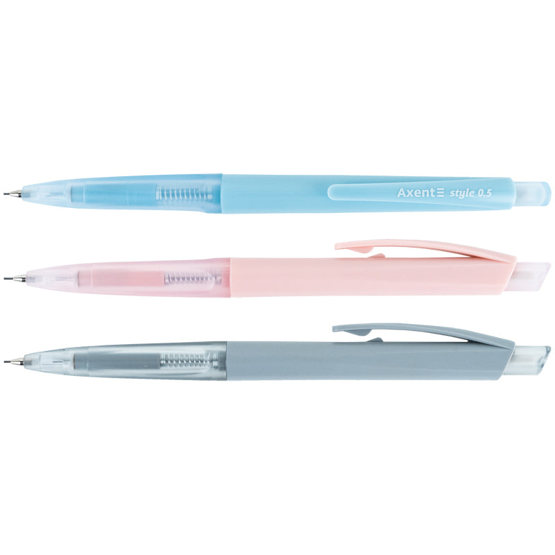 Mechanical pencil Axent Style AMP9027-A with eraser, HB, 0.5 mm