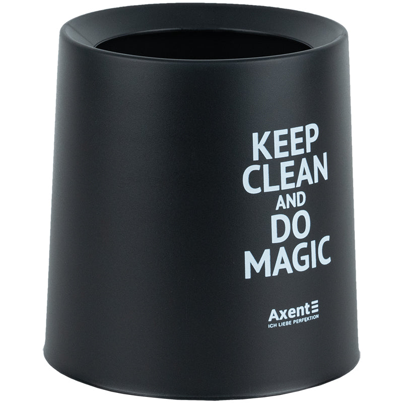 Desktop waste bin Axent 2131-01-A, round, black