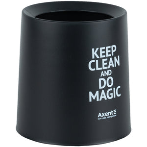 Desktop waste bin Axent 2131-01-A, round, black