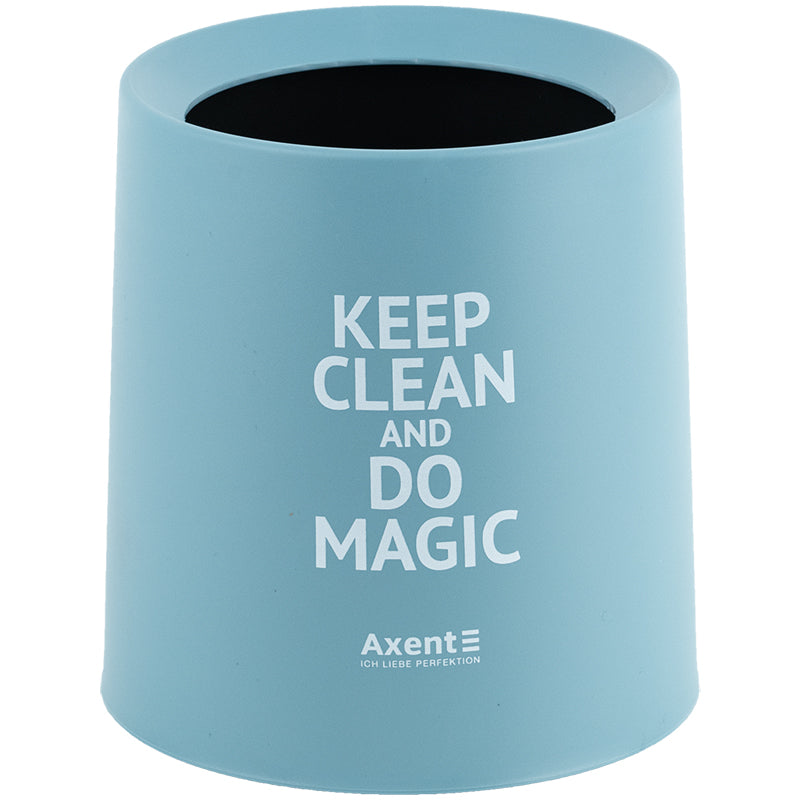 Desktop waste bin Axent 2131-07-A, round, light blue