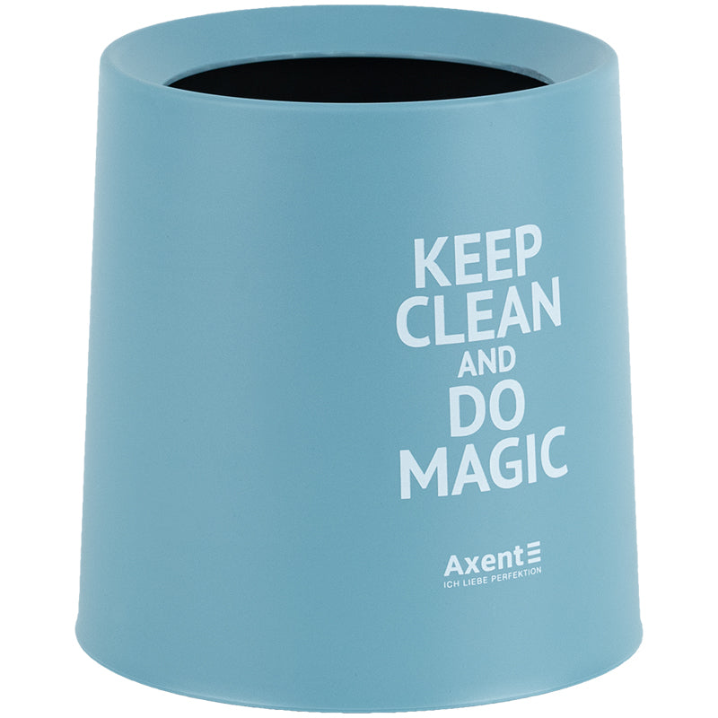 Desktop waste bin Axent 2131-07-A, round, light blue