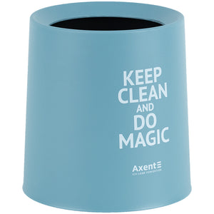 Desktop waste bin Axent 2131-07-A, round, light blue