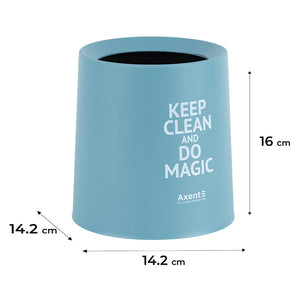 Desktop waste bin Axent 2131-07-A, round, light blue