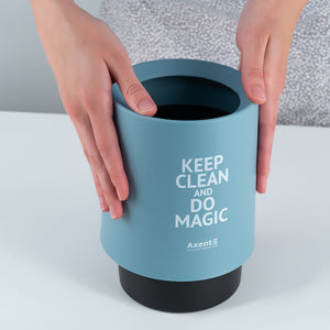 Desktop waste bin Axent 2131-07-A, round, light blue