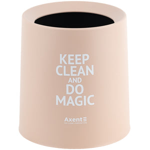 Desktop waste bin Axent 2131-42-A, round, peach