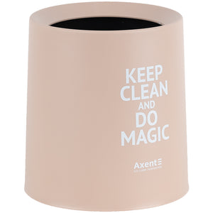 Desktop waste bin Axent 2131-42-A, round, peach