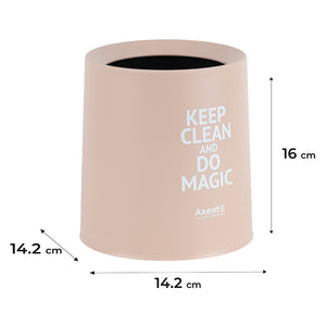Desktop waste bin Axent 2131-42-A, round, peach