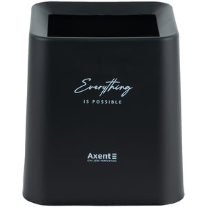 Desktop waste bin Axent 2132-01-A, squared, black