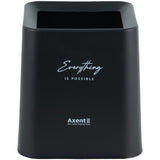 Desktop waste bin Axent 2132-01-A, squared, black