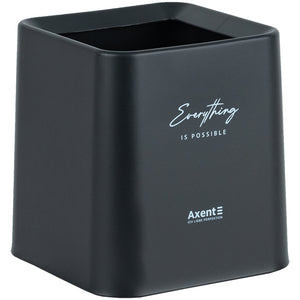 Desktop waste bin Axent 2132-01-A, squared, black