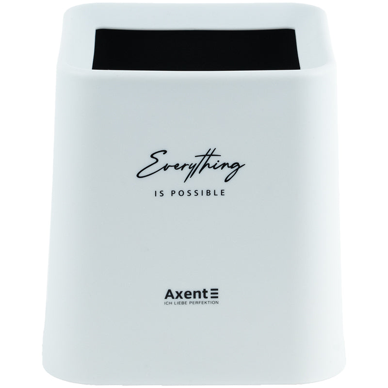 Desktop waste bin Axent 2132-21-A, squared, white