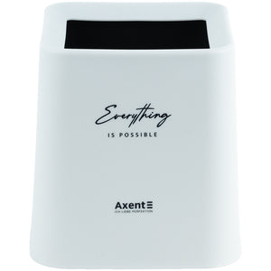 Desktop waste bin Axent 2132-21-A, squared, white