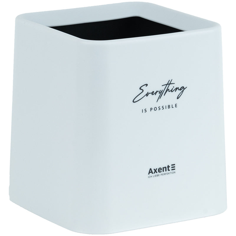Desktop waste bin Axent 2132-21-A, squared, white