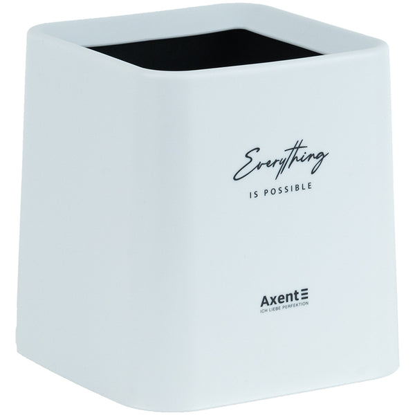 Desktop waste bin Axent 2132-21-A, squared, white