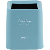 Desktop waste bin Axent 2132-07-A, squared, light blue
