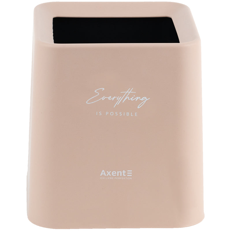 Desktop waste bin Axent 2132-42-A, squared, peach