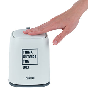 Desktop waste bin Axent 2133-21-A, rectangular, white