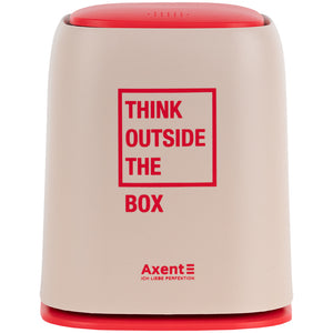 Desktop waste bin Axent 2133-42-A, rectangular, peach
