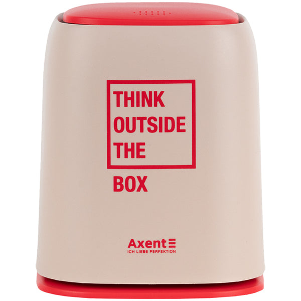 Desktop waste bin Axent 2133-42-A, rectangular, peach