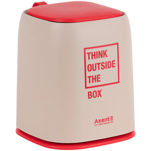 Desktop waste bin Axent 2133-42-A, rectangular, peach