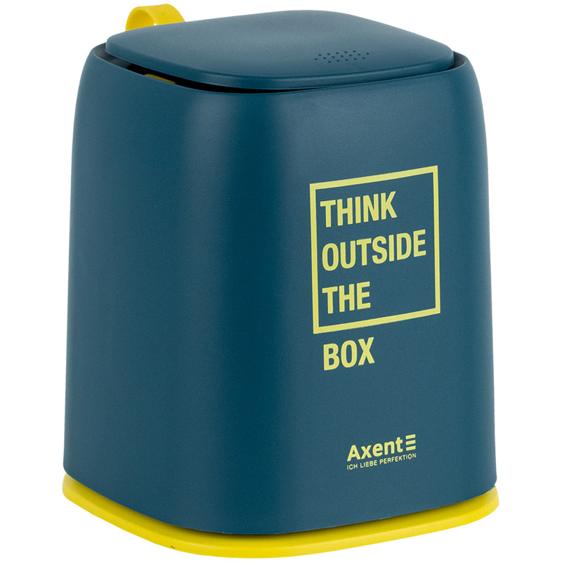 Desktop waste bin Axent 2133-47-A, rectangular, blue indigo
