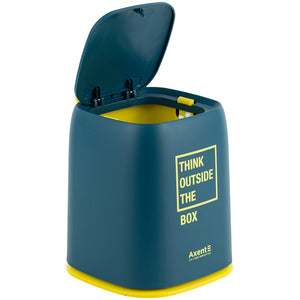 Desktop waste bin Axent 2133-47-A, rectangular, blue indigo
