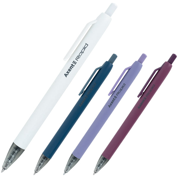 Gel pen retractable Axent Rapid AG1118-02-A, 0.5 mm, blue